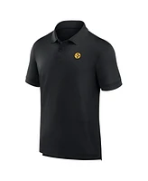 Fanatics Men's Black Pittsburgh Steelers Front Office Move Mono Polo Shirt