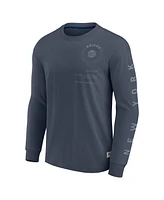 Fanatics Men's Blue New York Knicks Elements Future Ground Tonal Info Long Sleeve T-Shirt