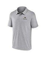 Fanatics Men's Gray Baltimore Ravens Making Waves Polo Shirt