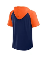 Logo Athletic Men's Fanatics Navy Houston Astros Prime Raglan Short Sleeve Hoodie T-Shirt