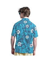 Margaritaville Men's Navy New York Yankees Palm Shade Party Button-Up Shirt