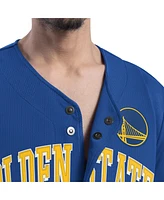 G-iii Sports by Carl Banks Men's Royal Golden State Warriors Adaptive Star Player Fashion Baseball Jersey