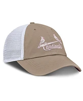 Nike Men's and Women's Khaki/White St. Louis Cardinals Club Trucker Adjustable Hat