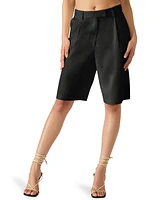 Steve Madden Women's Pleated Bermuda Shorts