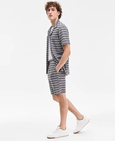 Karl Lagerfeld Paris Men's Zig-Zag Jacquard Shorts