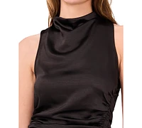 Parker Women's The Ayla Mock-Neck Ruched Midi Dress