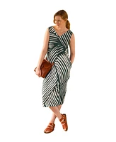 Celtic & Co. Women's Slub Jersey S/L Midi Dress
