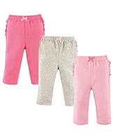 Hudson Baby Baby Girls Hudson Cotton Pants and Leggings, Newborn