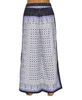 Central Park West Women's High Waisted Ankle Foulard Pants