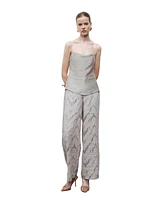 Nocturne Women's Slit Strappy Blouse