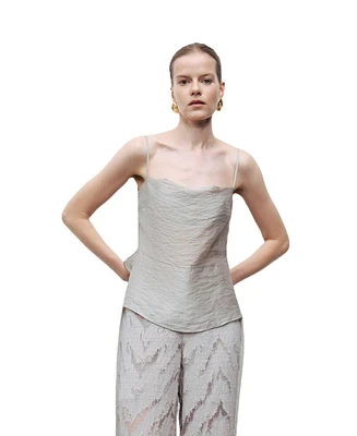 Nocturne Women's Slit Strappy Blouse