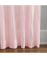 Elrene Home Fashions Jolie Semi-Sheer Tab Top Window Curtain