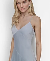 Dkny Women's Ruffled-Hem Midi Slip Dress