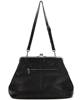 Patricia Nash Serafina Large Leather Kisslock Bag