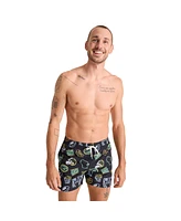 Chubbies Men's 5.5" Black Green Bay Packers The Neon Lined Classic Swim Trunks