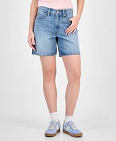 Levis Womens 90s Trucker Jacket Square Neck T Shirt Mid Rise 94 Baggy Denim Shorts