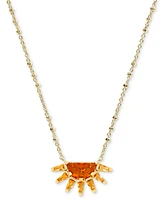 Kendra Scott Gold-Tone Samantha Sun Short 19" Pendant Necklace