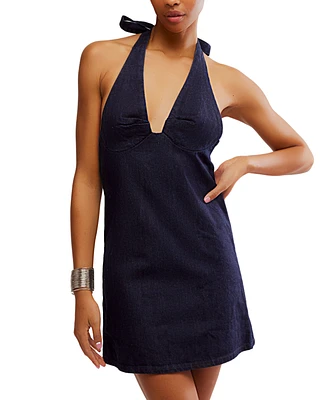 Free People Women's Trevi Denim Mini Dress