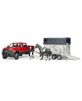 1/16 Bruder Ram 2500 Power Pick Up with Horse Trailer and 1 Horse