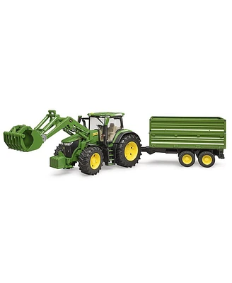 Bruder 1/16 John Deere 7R 350 Tractor with Front Loader and Trailer