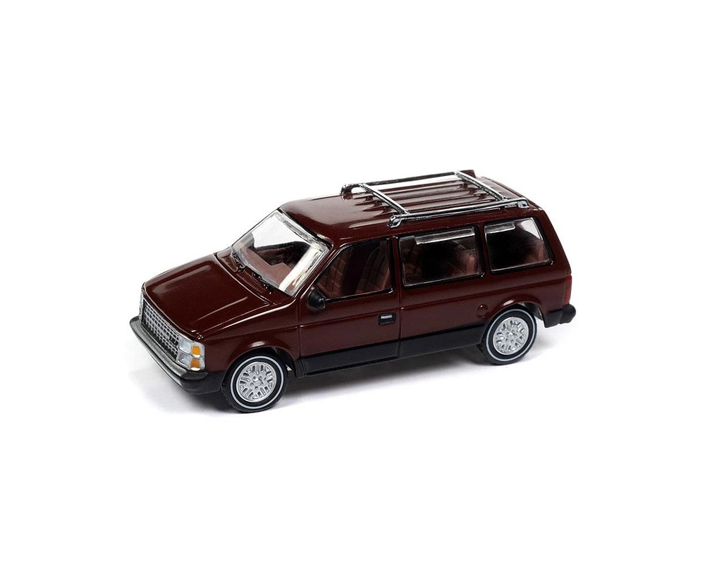 1/64 Auto World 1985 Dodge Caravan, Crimson Red Mighty Minivans