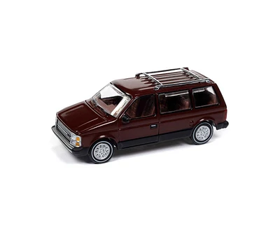 1/64 Auto World 1985 Dodge Caravan, Crimson Red Mighty Minivans