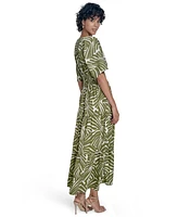 Jessica Howard Women's V-Neck Fit & Flare Dress