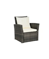 7 Piece Outdoor Patio Furniture Set 9 Seater
