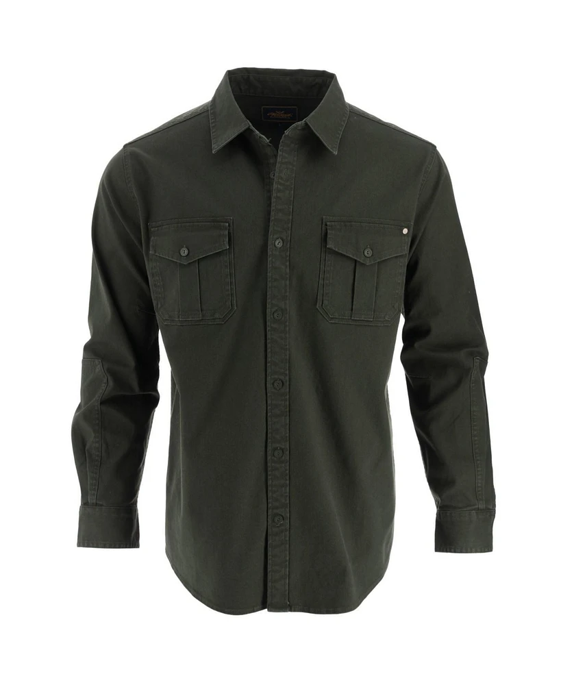 Thorogood Men's Heavyweight Utility Stretch Long Sleeve Button Up Overshirt