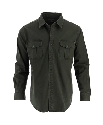 Thorogood Men's Heavyweight Utility Stretch Long Sleeve Button Up Overshirt