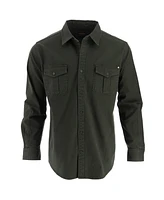 Thorogood Men's Heavyweight Utility Stretch Long Sleeve Button Up Overshirt