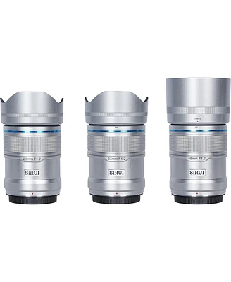 Sirui Sirui Sniper Series f/1.2 Af 3-Lens Kit for Sony E, Silver