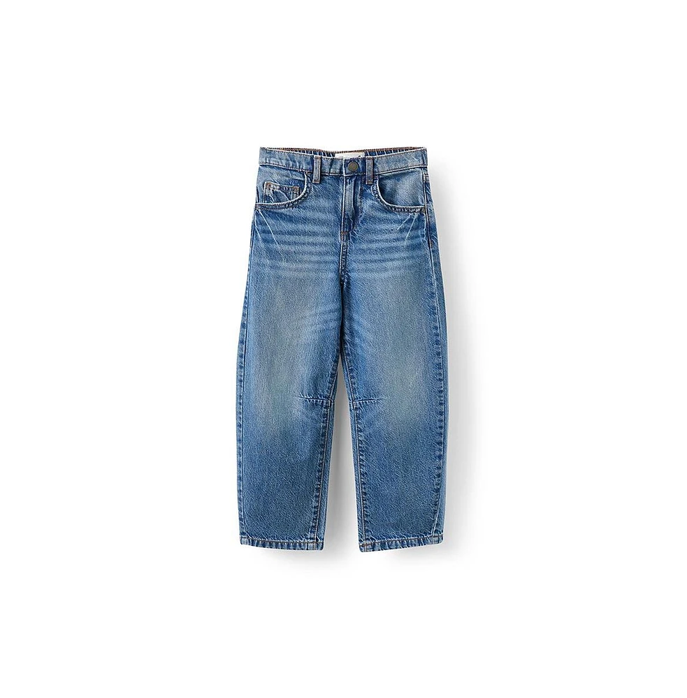 Cotton On Big Boys Unisex Barrel Leg Denim Jean