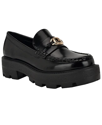 Guess Women's Yanika G Hardware Lug Sole Loafers