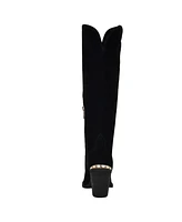 Guess Women's Sashan Knee-High Topstitched Western Boots