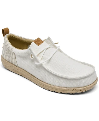 Hey Dude Men's Wally Funk Woven Jacquard Slip-On Casual Moccasin Sneakers from Finish Line