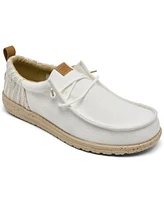 Hey Dude Men's Wally Funk Woven Jacquard Slip-On Casual Moccasin Sneakers from Finish Line