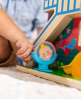 Melissa and Doug Go Tots Wooden Schoolyard Tumble with 3 Disks Piece Set
