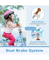 14 Inch Kids Bike with Adjustable Handlebar and Seat for 3-5 Year Old