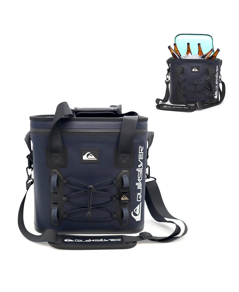 Quiksilver Shoreline Collection 48-72H 5 Layer Insulated Box Cooler with Adjustable Strap and Waterproof Zippers