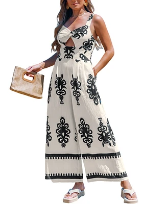 Cupshe Women's Celestial Grace Ornate Jumpsuit