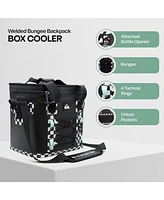 Quiksilver Shoreline Collection 48-72H 5 Layer Insulated Box Cooler with Adjustable Strap and Waterproof Zippers