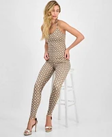 Guess Womens Peony Logo Strappy Tank Peony Logo Leggings