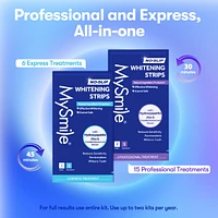 MySmile Teeth Whitening Strips, Hydroxyapatite-Infuse Strips, Non-Sensitive Teeth Whitening with Natural Ingredients, Enamel-Safe