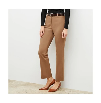 M.m.LaFleur Women's Smith Straight Trouser - Washable Wool Twill