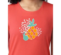 Hue Women's Printed Short-Sleeve Capri Pajama Set