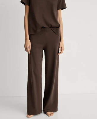 Mango Women's Plain Cotton Pajama Pants