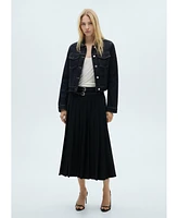 Mango Women's Pocket Detail Denim Jacket