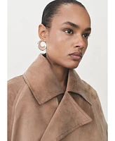 Mango Women's Belt Lyocell Trench Coat