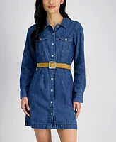 Levi's Women's Casual 2-In-1 Reversible Square Center Bar Buckle Belt